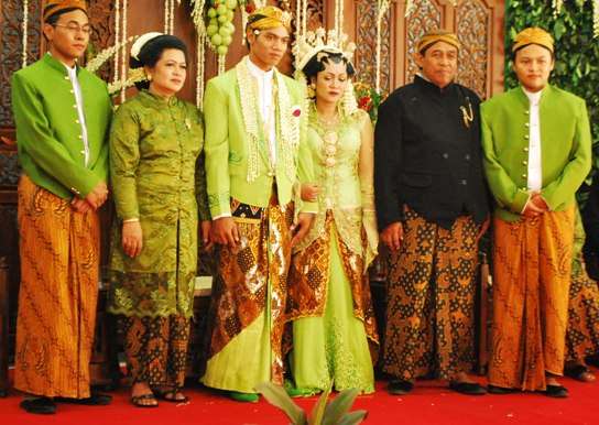 Javanese Indonesian Wedding  Ceremony Batik Dress  The 