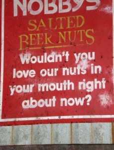 Roasted Peanuts Sign – The Explanation