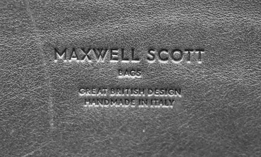 Maxwell Scott Bags - Tan Quality Italian Leather Overnight Bag