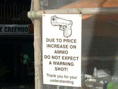 Warning Shot Sign Ammunition