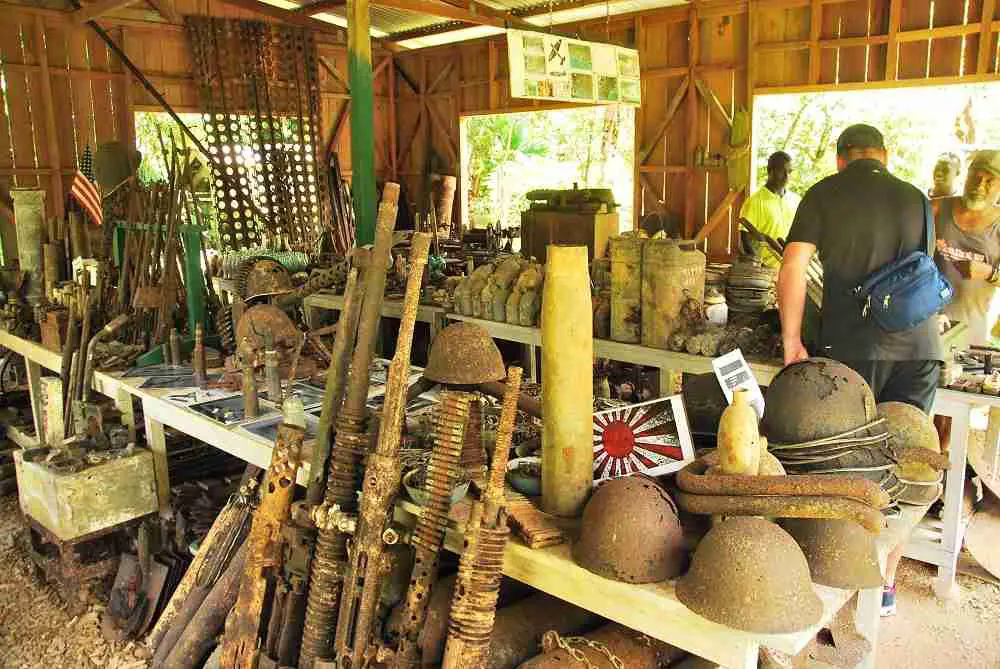 American World War 2 Artefacts | Solomon Islands Travel Blog | The Best World War 2 Museum Ever! | Agnes Gateway Lodge, American War Stories, Battle Of Munda, Battle Of The Guadalcanal, Best World War 2 Museum, Japanese War Stories, Munda, Things To Do In The Solomon Islands | Author: Anthony Bianco - The Travel Tart Blog