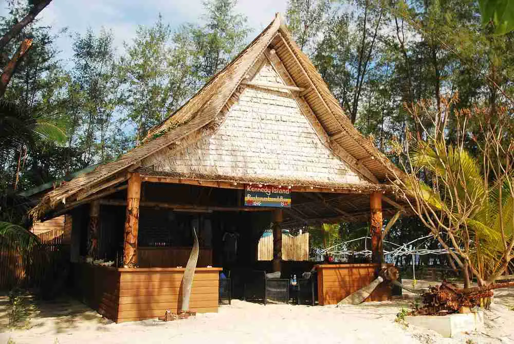 Bar On Kennedy Island In The Solomon Islands