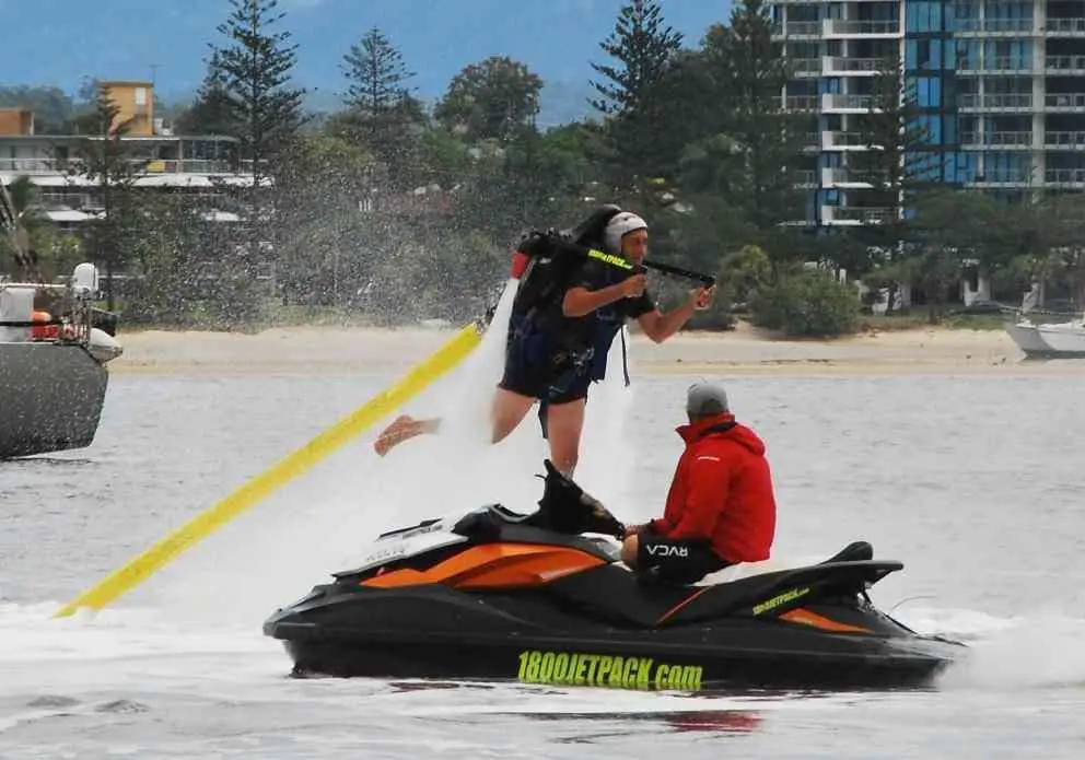 Gold Coast Jetpack E1520767568307 | Australia Travel Blog | How To Ride A Jet Pack And Flyboard On Water. Looking Like A Complete Goose, Thanks To Tripadvisor Attractions! | Australia, Flyboarding, Gold Coast, Jet Pack Water, Things To Do, Tripadvisor | Author: Anthony Bianco - The Travel Tart Blog