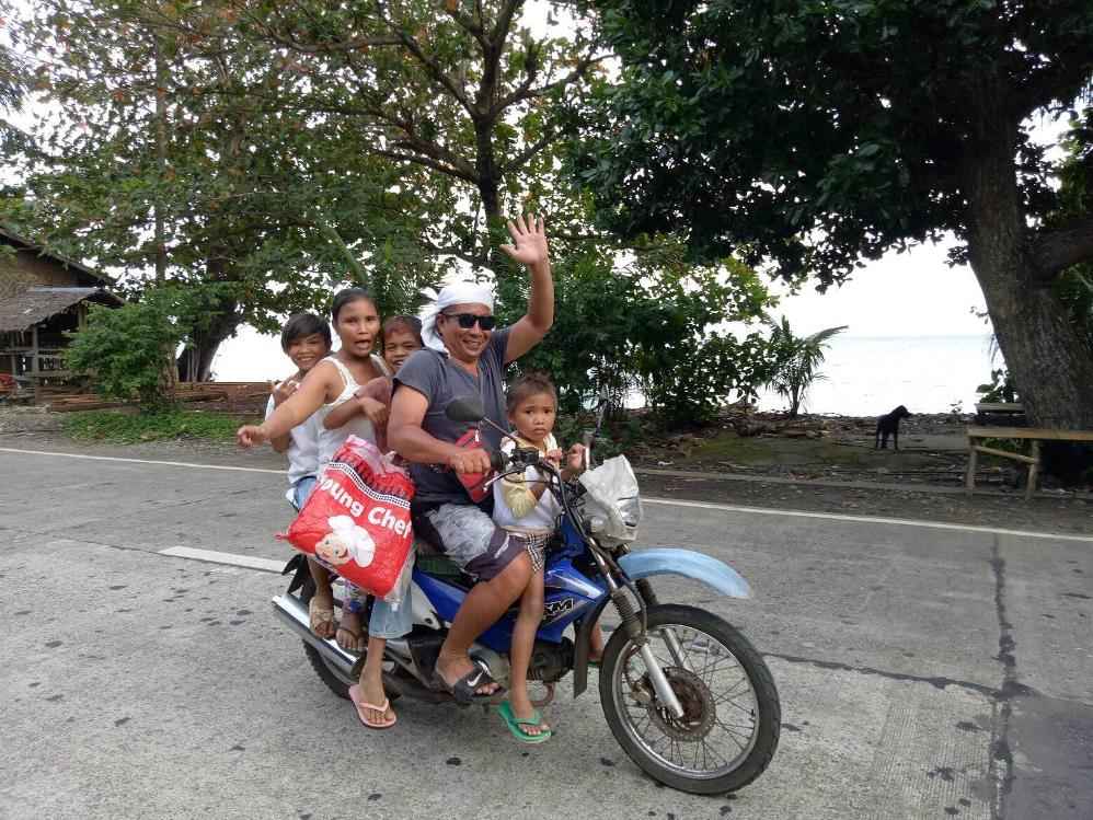 children on motorbikes